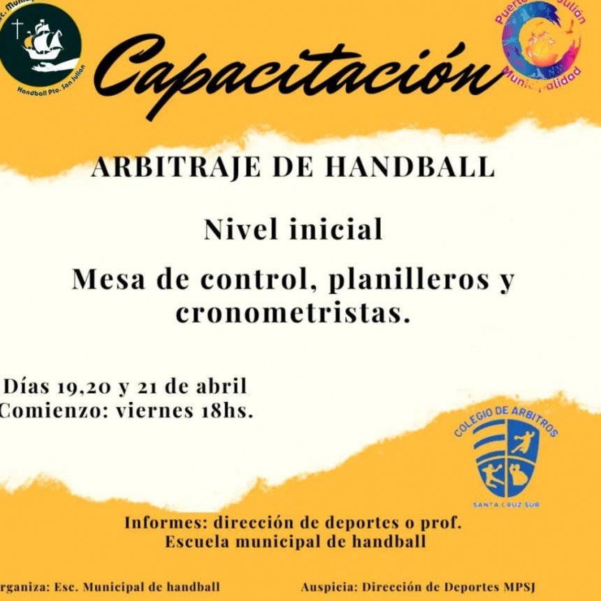 CAPACITACIÓN ARBITRAJE DE HANDBALL